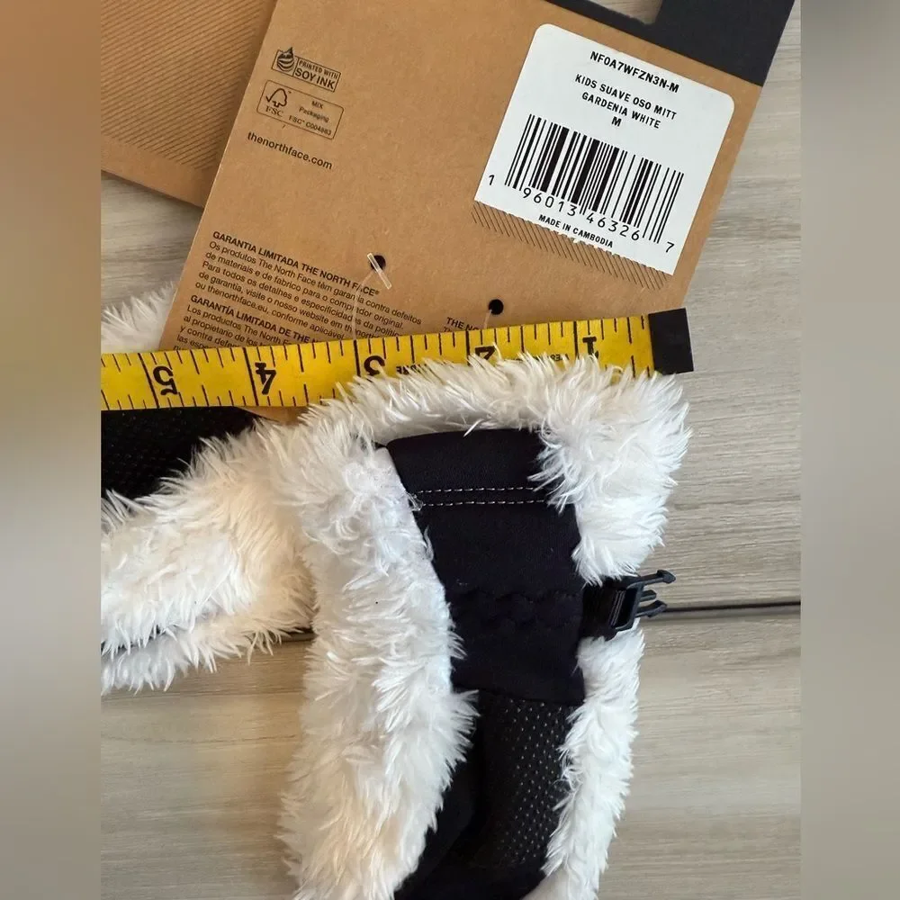 The North Face Suave OSO Mitt Little Kids Medium White NWT